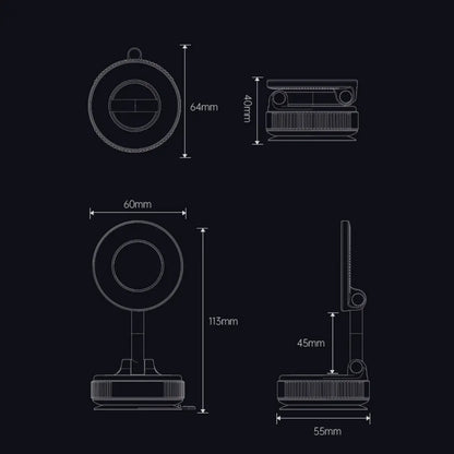 Vacuum Magnetic Phone Holder