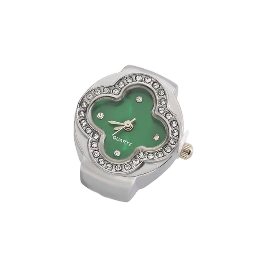 Silver Van Cleef Ring | Green
